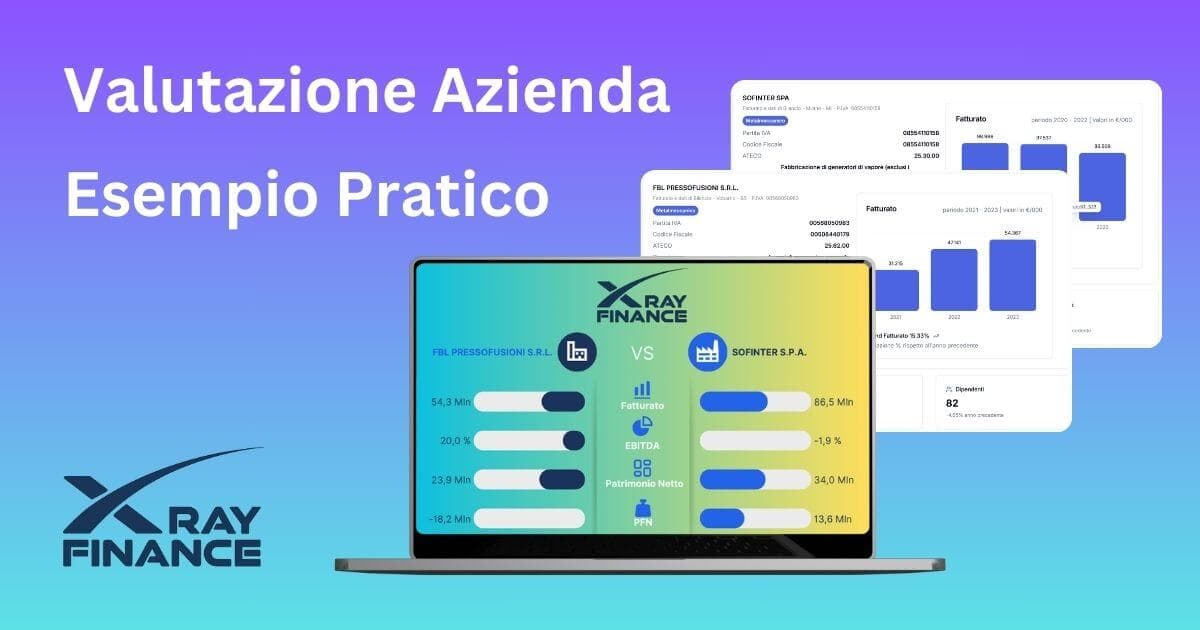 Immagine principale per Valutazione azienda esempio pratico: due aziende stesso settore